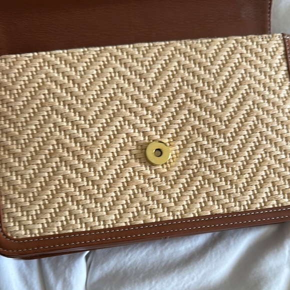 Aspinal of London Crossbody Raffia Bag - Picture 8 of 16